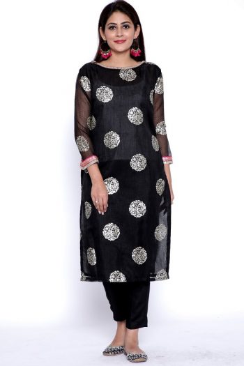black kurtis print