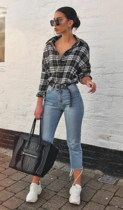 Denim and Plaid Perfection: Western-Inspired Outfits