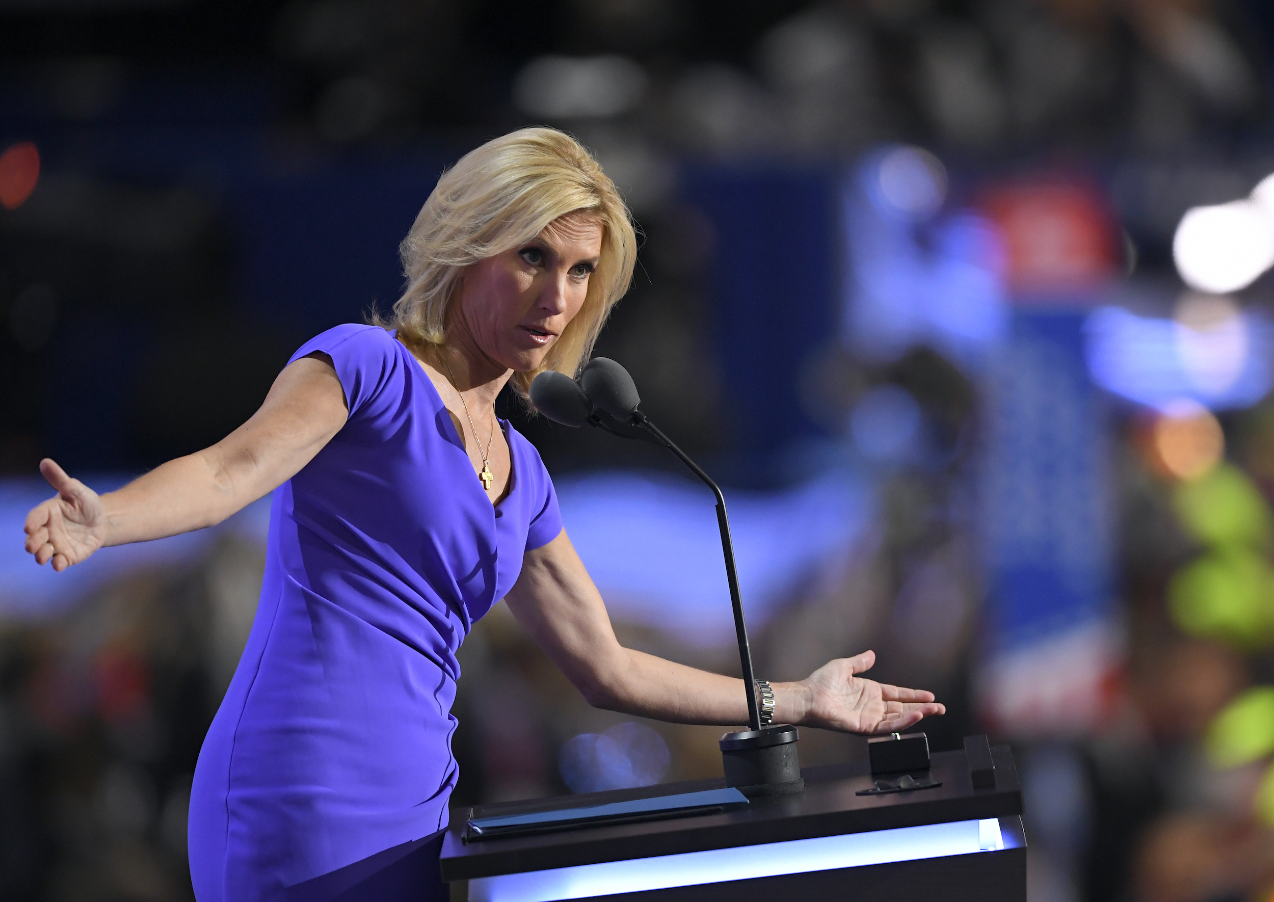 Laura Ingraham in blue
