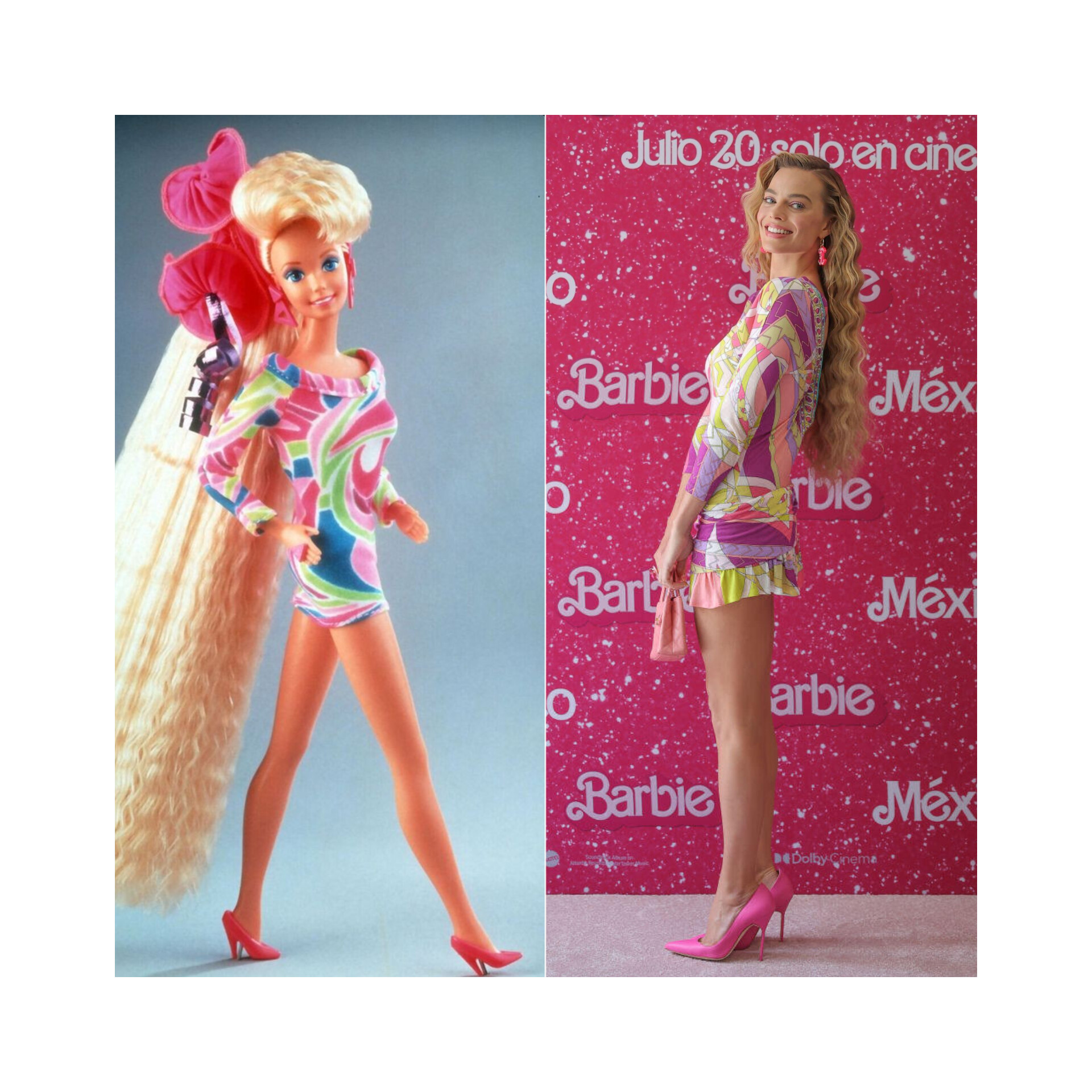 Margot Robbie Barbie totally hair 
