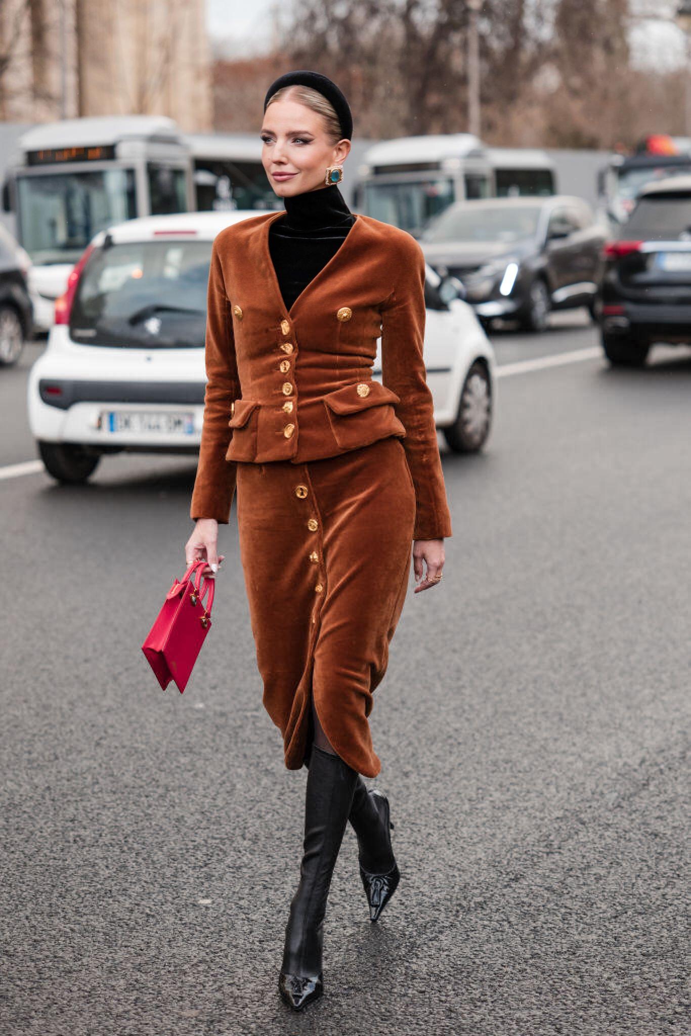 Leonie Hanne fashion 2 piece pencil skirt