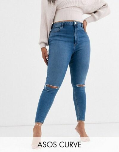 ASOS design Curve High Waisted Jeans