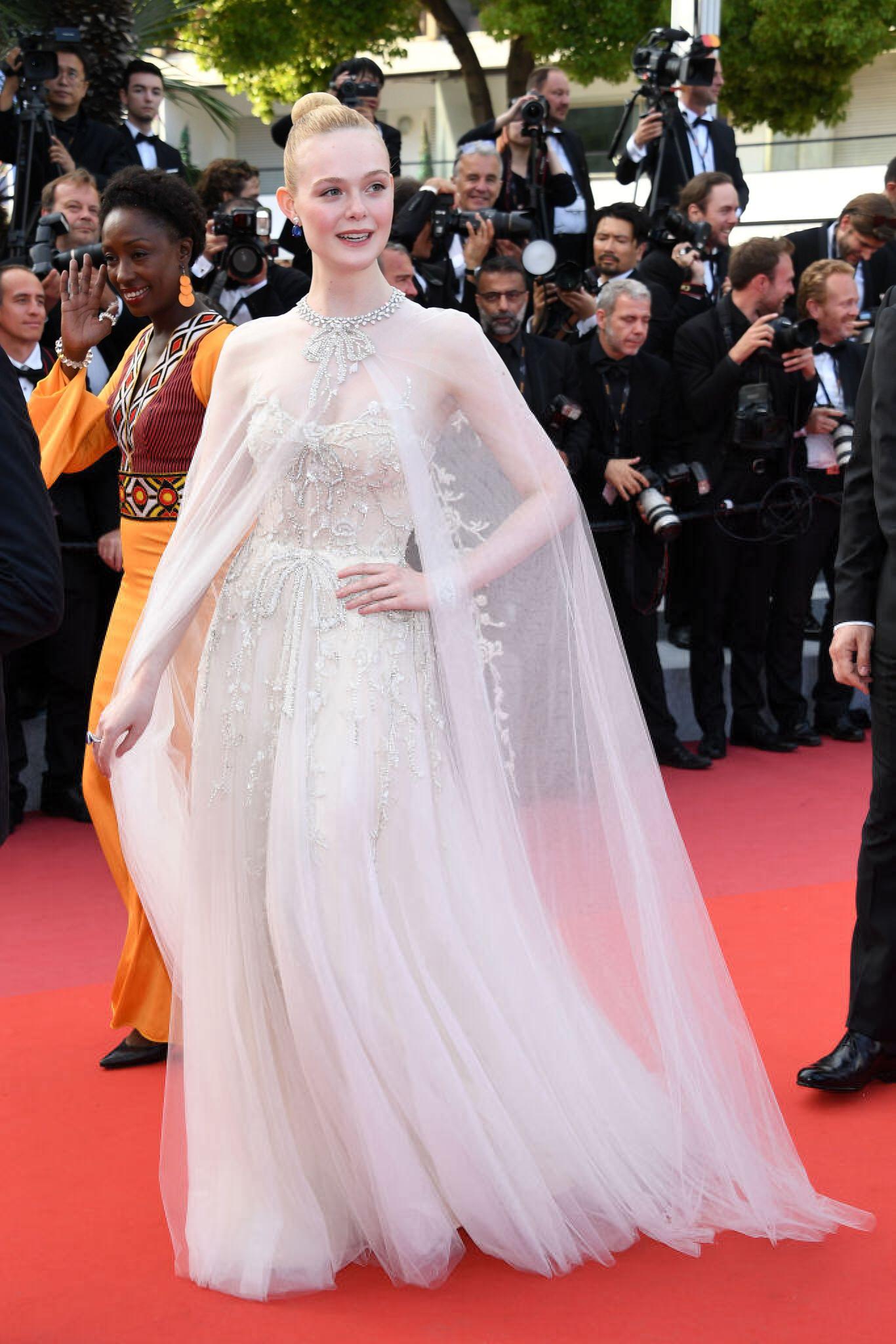Elle Fanning wedding dresses on the red carpet