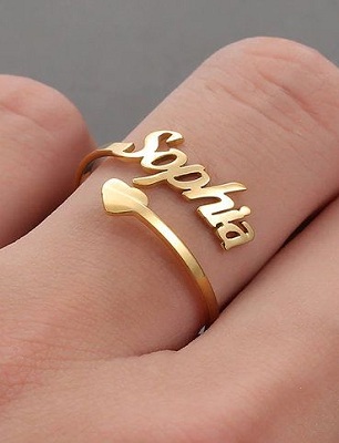 Valentine's Day gift ideas name rings