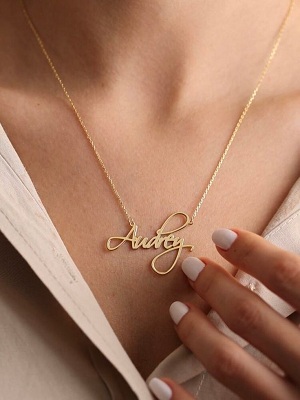 Valentine's Day gift ideas name necklace