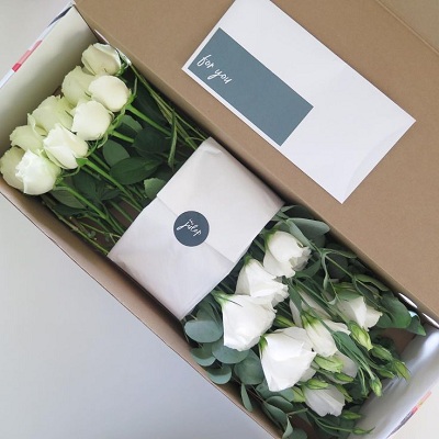 Valentine's Day gift ideas white roses