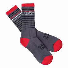 No. 1 Socks grey and red