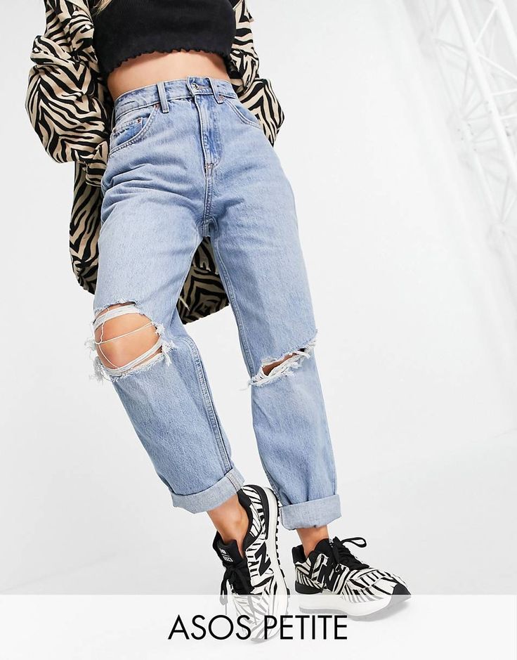 ASOS DESIGN High Rise Slouchy Mom Jeans