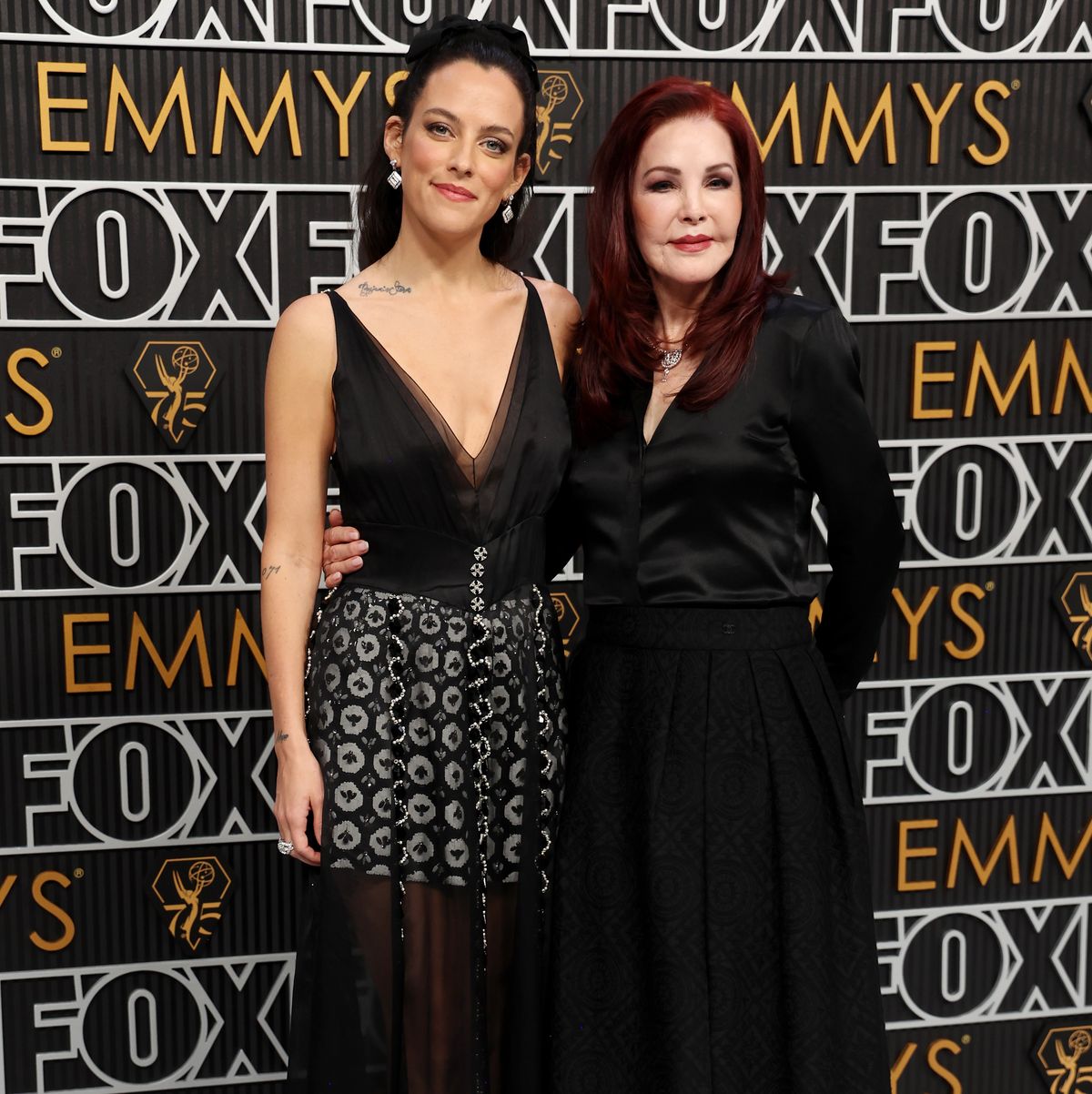 Riley Keough 2022 elvis premier pantsuit