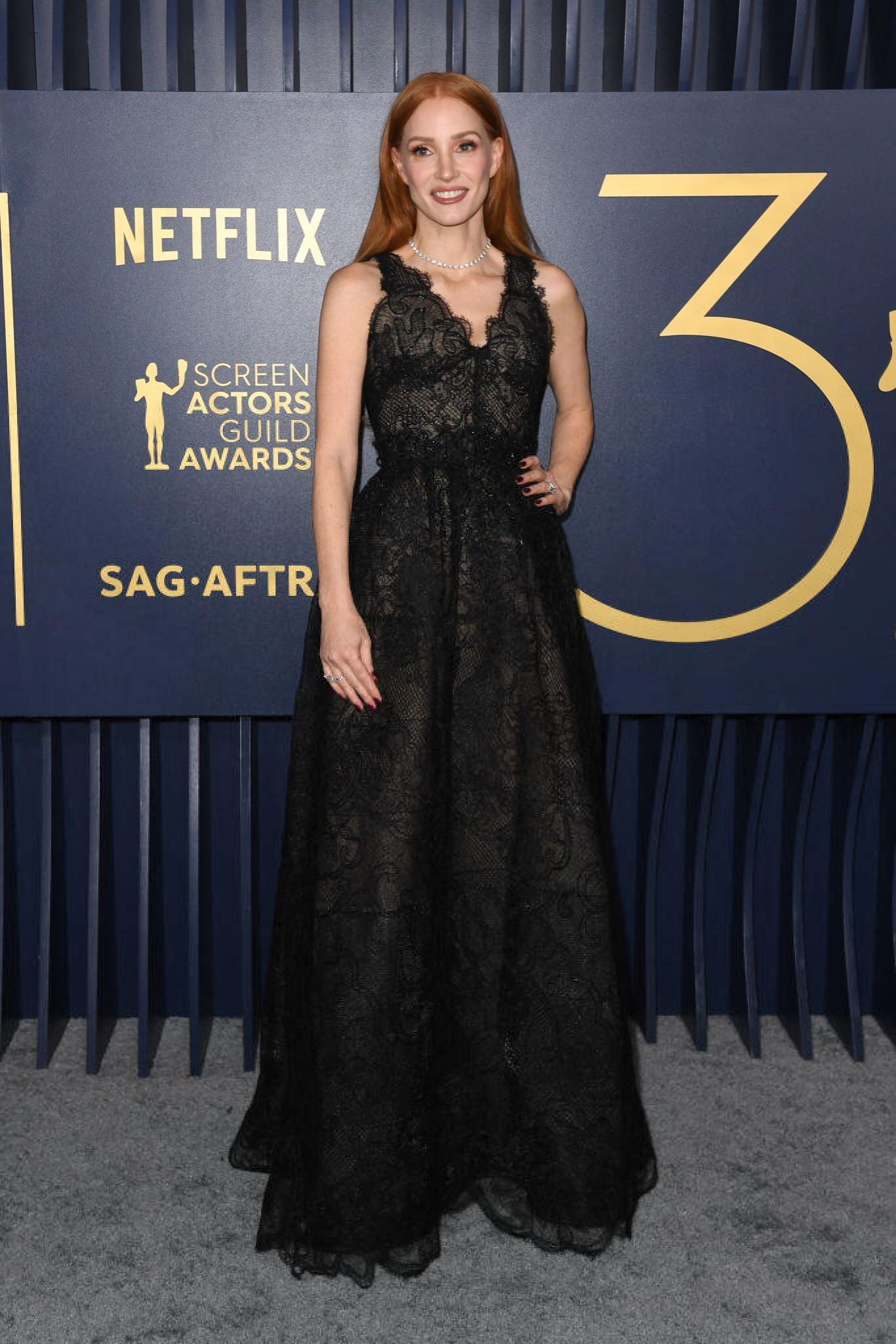 Jessica Chastain SAG Awards best-dressed celebrities