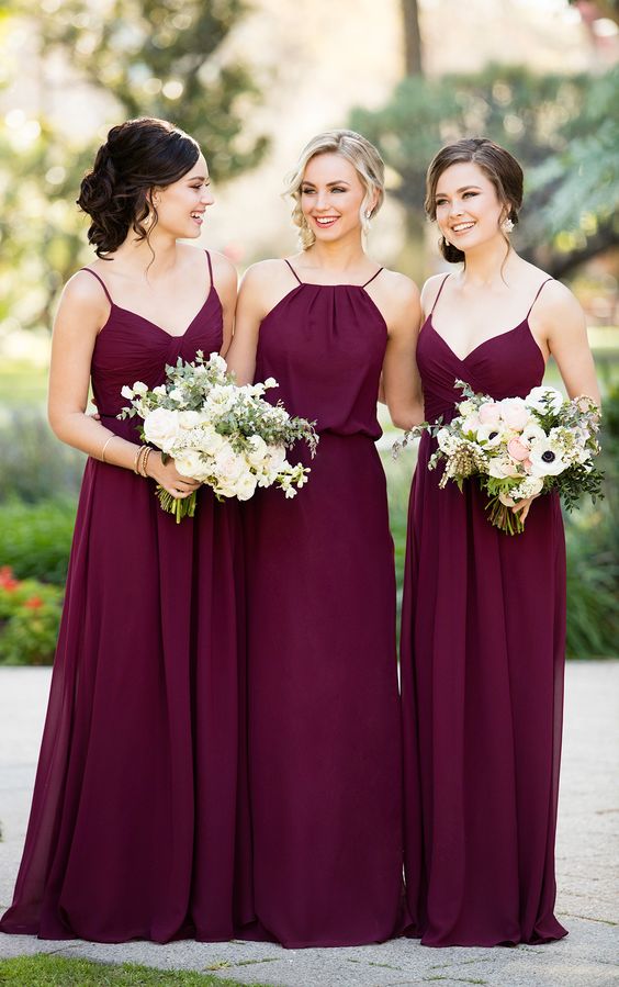 Dark and Jewel tones winter wedding dresses