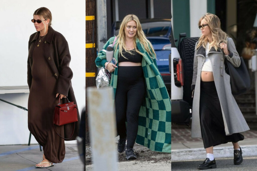 celebrity street-style maternity outfits cover