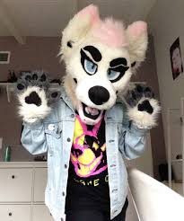 Furry fashion wolf mask 