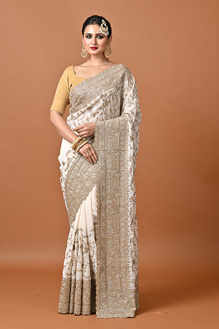 Designer Bridal Georgette Bridal Saree Collections