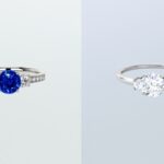 sapphire ring and diamond ring