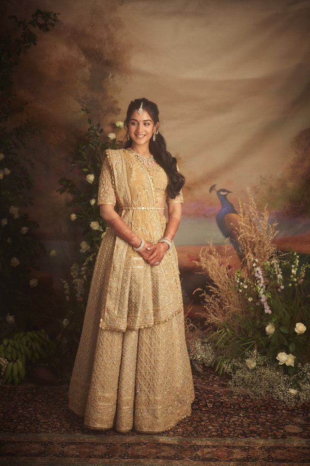 Radhika Merchant pink