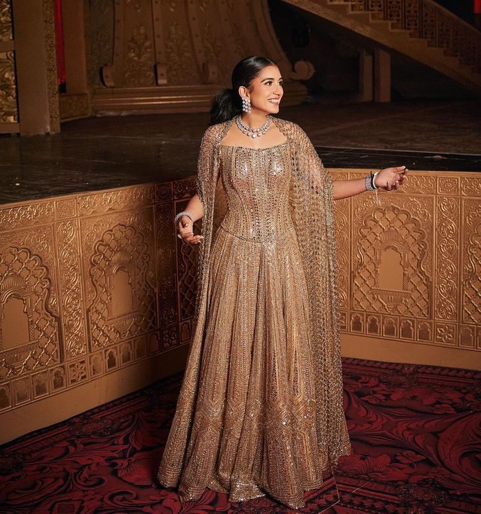 Radhika Merchant gold