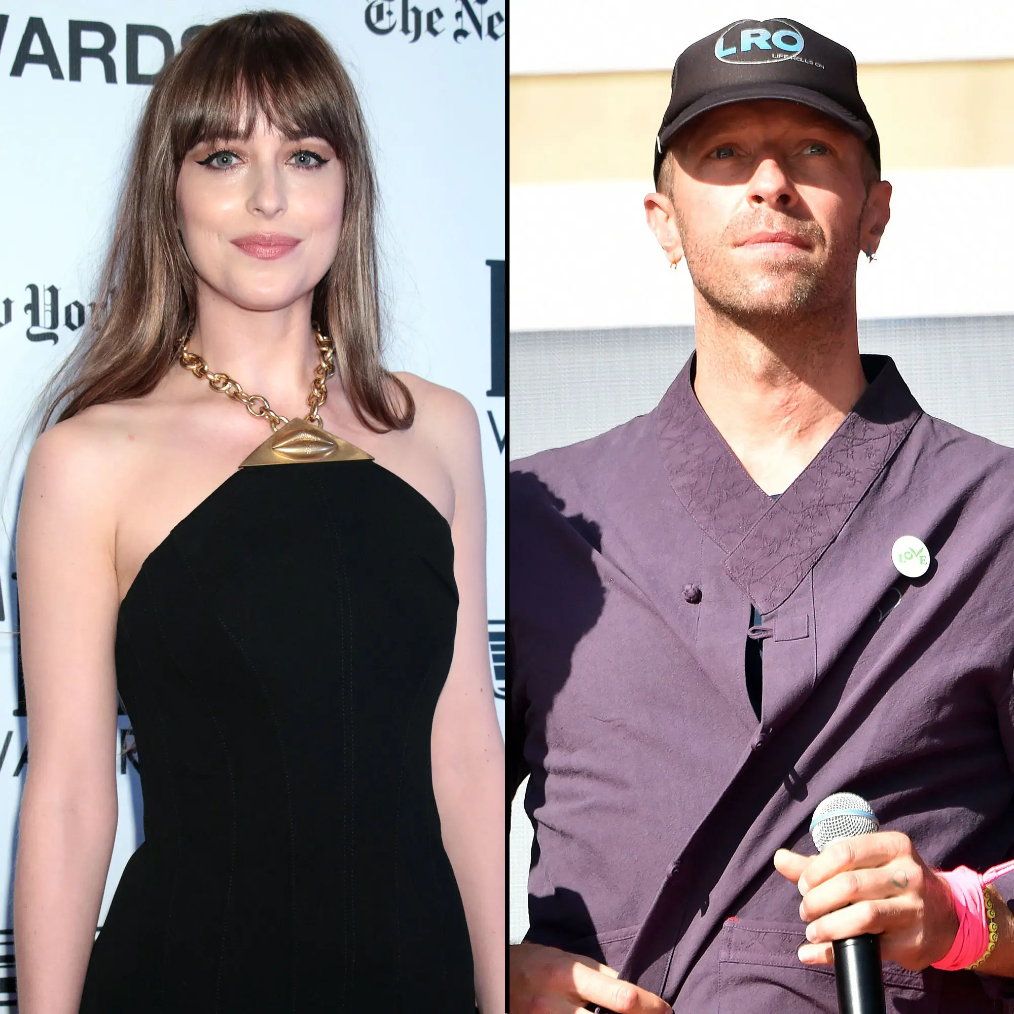 Dakota Johnson and Hubby Chris Martin red carpet