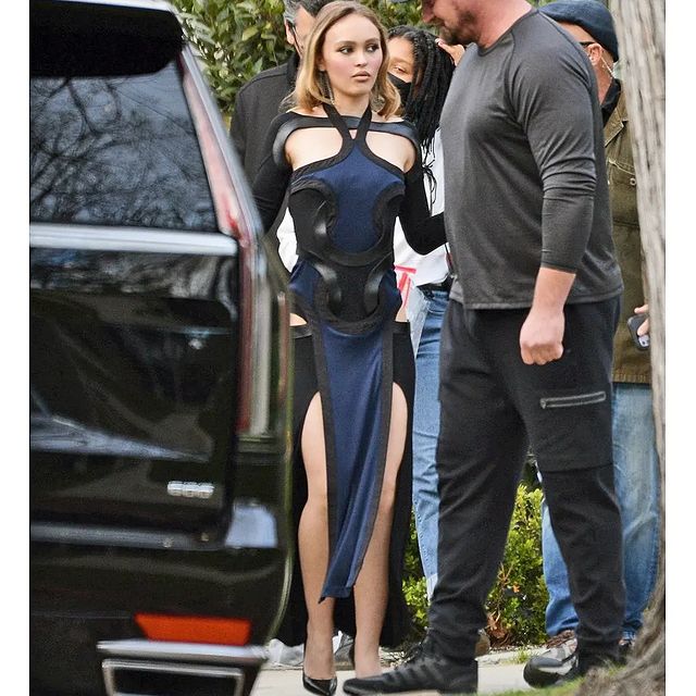 Lily-Rose Depp outfits Dion Lee