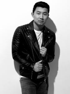 Simu Liu stylish monochrome