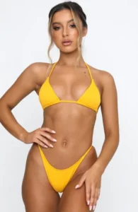 Ariana Grande hottest yellow bikini
