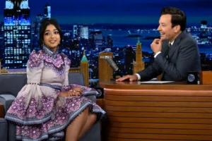 Maitreyi Ramakrishnan floral hot dress