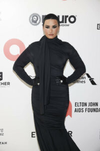 Demi Lovato in a Retro Glamour Reimagined dress