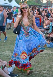 Paris Hilton in BOHO WEAR
