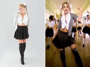 The Iconic Schoolgirl Look By Britney Spears