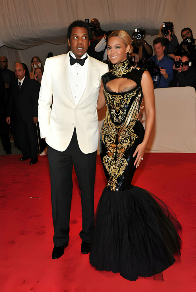 Jay-Z and Beyonce red carpet 2011 Met Gala
