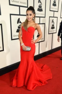 Ariana Grande red gown
