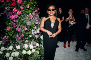 Quinta Brunson in the Classic Black