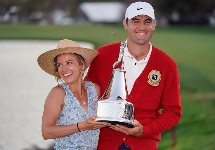 Scottie Scheffler apparel with wife 2