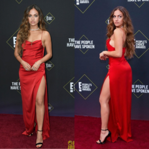 Josephine Langford hot red carpet dress 2024