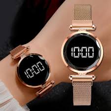 digital watches for women Gold