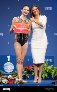 Alina Kabaeva during her rewarding