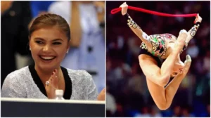 Alina Kabaeva doing gymnastisc