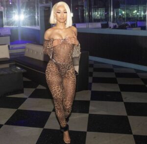 Rubi Rose in Leopard Print Bodysuit