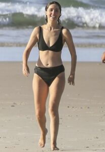 Rose Byrne Classic Black Bikini