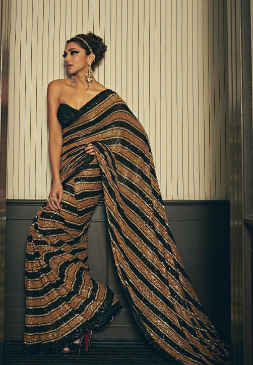 Deepika Padukone's saree magic retro 