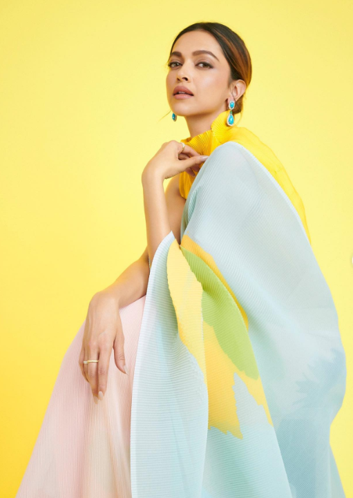 Deepika Padukone's sariee magic pleated