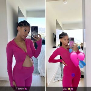 The Chic Maternity Jumpsuit: Halle Bailey Pregnancy
