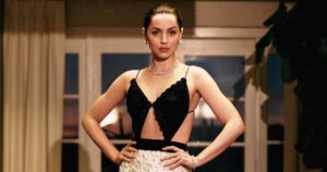 ana de armas in a chic dress