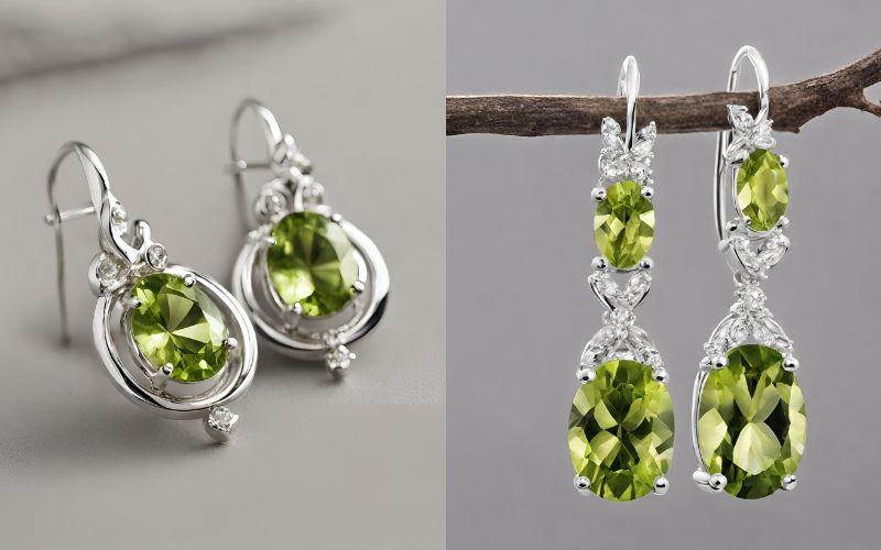 peridot jewelry earrings