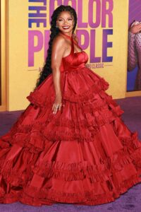 Halle Bailey Pregnancy dress: hot and bold