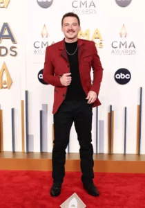Morgan Wallen hot red carpet