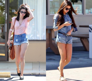 Selena Gomez sexy in shorts and booty shorts