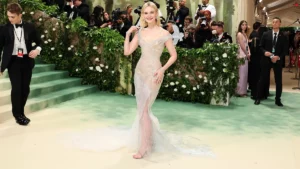 elle fanning met gala 2024 shoe game