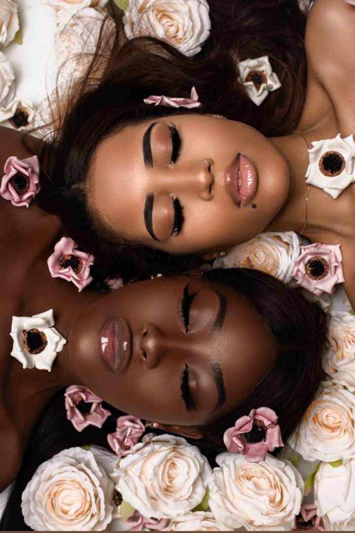 radiant skin with skincare two women