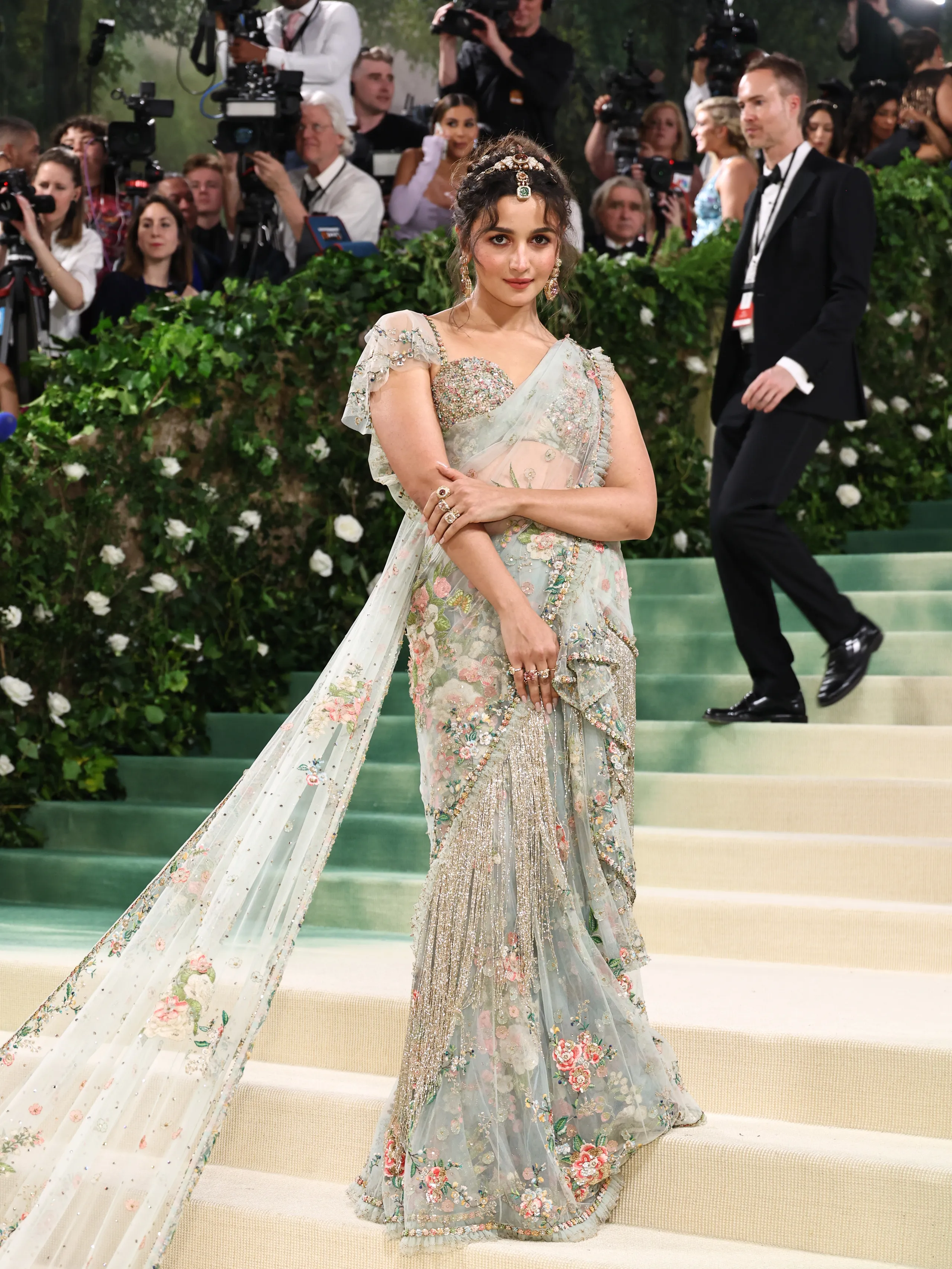 Alia Bhatt Sabyasachi floral saree Met Gala 1